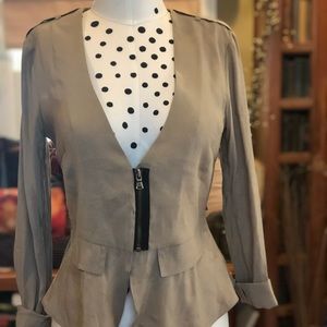 2for$15 NWT CHIC PEPLUM JACKET BY KENNETH COLE XS